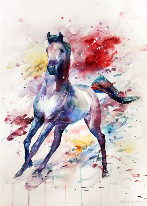 Watercolor Horse By Elenashved On Deviantart Watercolor