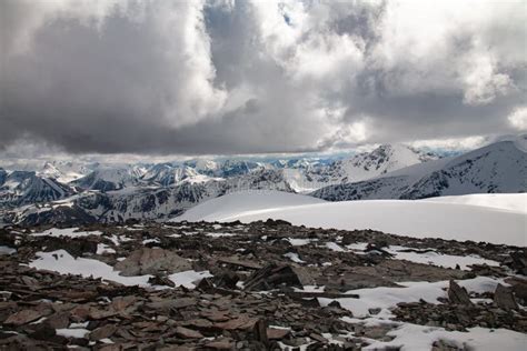 Altai Mountain Rocks Glacier Snow Stock Photo Image Of Range Mount