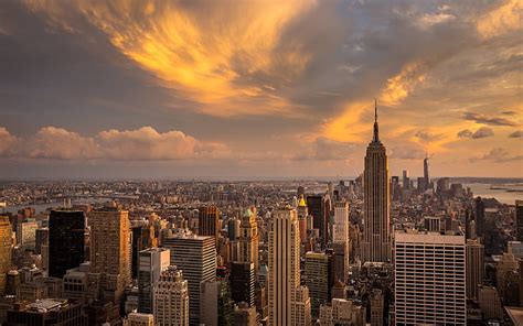 Hd Wallpaper Empire State Building New York City Landscape