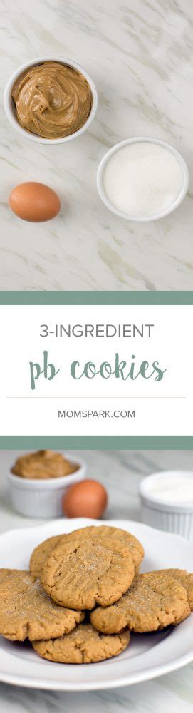 For a classic version, mix an egg with peanut butter and your choice of sugar. easy 3 ingredient peanut butter cookie recipe momspark.net eggs sugar | Mom Spark - Mom Blogger