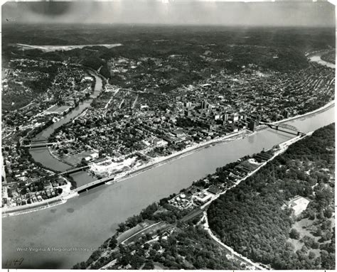 Aerial View Of Charleston W Va West Virginia History Onview Wvu