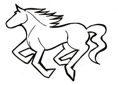 Easy Drawing Horses At Getdrawings Free Download