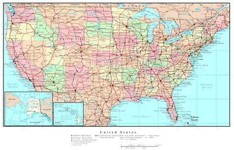 United States Road Maps Printable Free