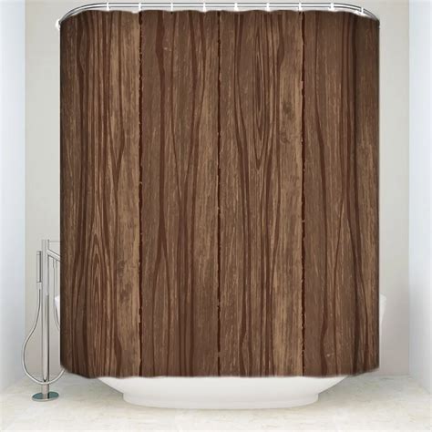 Old Wood Rustic Boards Bathroom Shower Curtain Decor Art Prints Waterproof Waterproof Bath