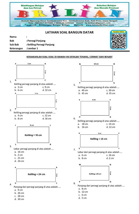 Pelajari Contoh Soal Menghitung Luas Dan Keliling Per - vrogue.co