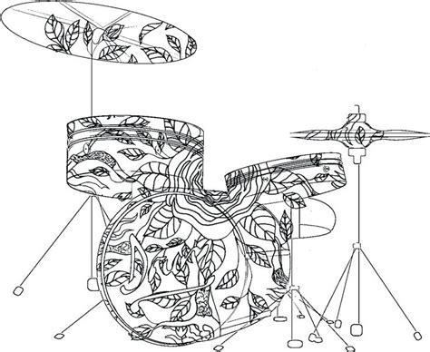 Drum set coloring page.adult coloring book pagesmore pins like this at fosterginger @ pinterest. Drum Set Coloring Page at GetColorings.com | Free ...