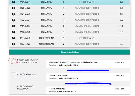 Imprimir Boleta De Calificaciones Preescolar Primaria Secundaria