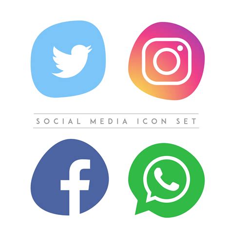 Social Media Vector Icon Set 668773 Vector Art At Vecteezy