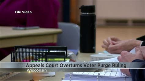Wisconsin Court Overturns Ruling Ordering Voter Purge YouTube