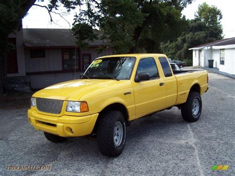 2002 Ford Ranger Edge Supercab 4x4 In Chrome Yellow B10788 Truck N