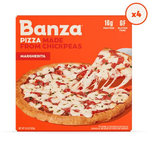 Margherita Pizza Banza Protein Pizza