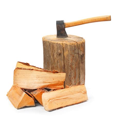 Tree Stump Chopping Block Home Farm Logs