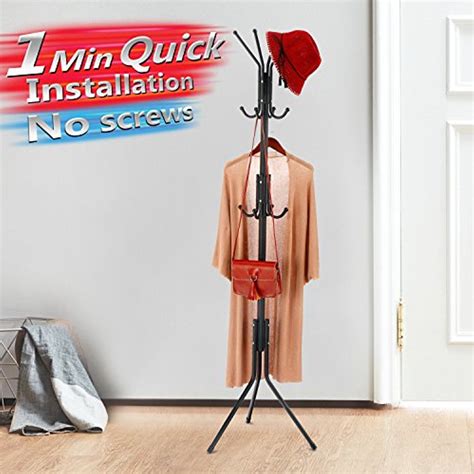 Check out our free standing coat rack selection for the very best in unique or custom, handmade pieces from our home & living shops. Stand Hall Tree Black Coat Rack - SUNPACE SUN006 ...