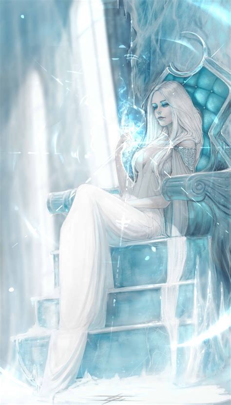 Artstation Ice Queen Ana Rone Fantasy Art Women Fantasy Artwork