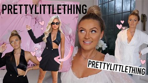 pretty little thing x molly mae try on haul youtube