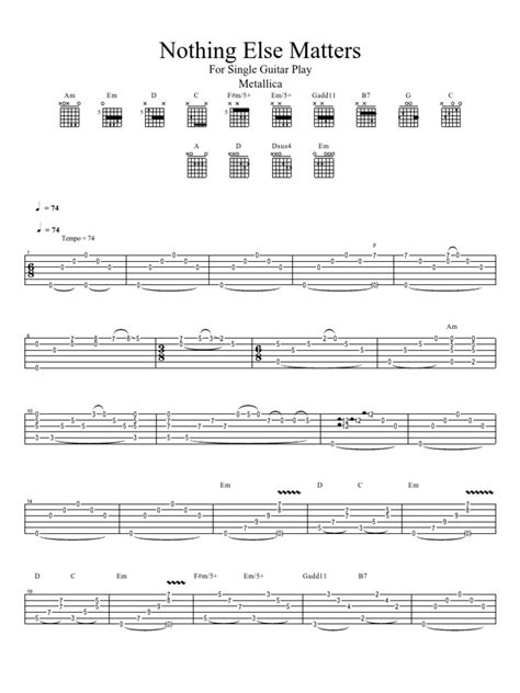 1,678 views, added to favorites 31 times. Nothing Else Matters Guitar Tab