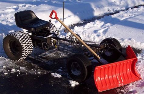 Bike Powered Plow Snow Plow Tractor Snow Plow Build A Go Kart