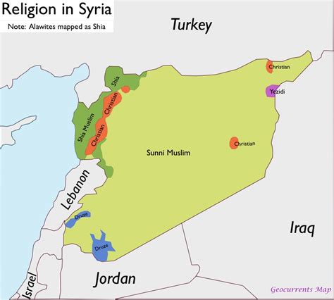 Syria Religion Map