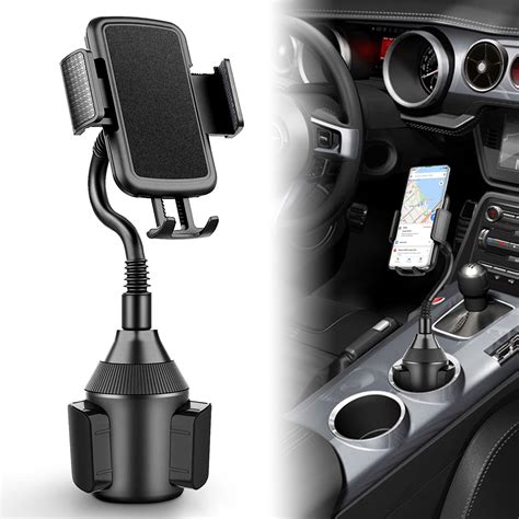 Car Cup Holder Phone Mount Universal Adjustable Gooseneck