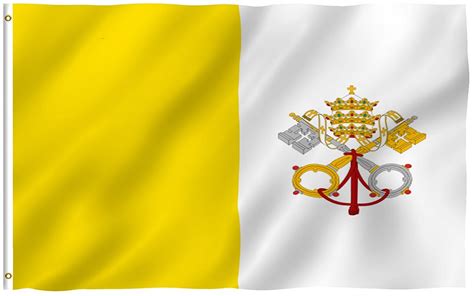 Mofan Bandeira Do Vaticano Estado Da Cidade Do Vaticano Bandeiras