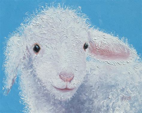 Baby Lamb Painting By Jan Matson