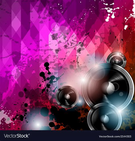 Disco Club Flyer Template Royalty Free Vector Image