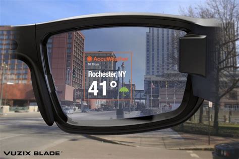 Smart Glasses With Augmented Reality Weather Info Coming From Vuzix And