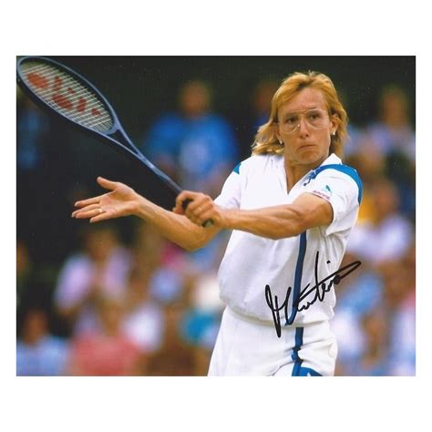 Born october 18, 1956, in prague, czechoslovakia) is a former world no. Autographe Martina NAVRATILOVA (Photo dédicacée)