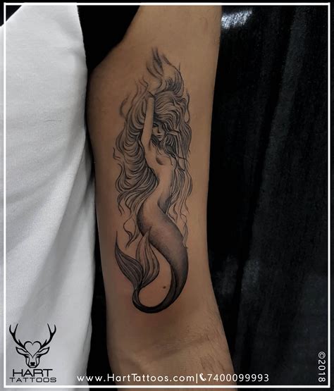 Mermaid Tattoo Mermaid Love Arm Tattoo Men Arm Tattoo In 2020 Tattoos For Lovers Arm
