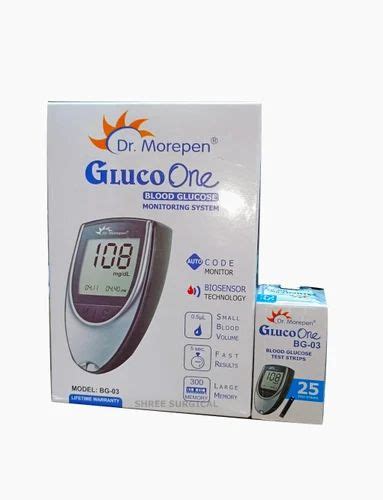 Dr Morepen Glucometer With 25 Strips Free For Personal Model Name