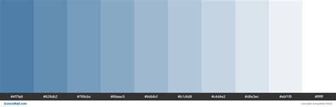 Tints Xkcd Color Muted Blue 3b719f Hex 4f7fa9 628db2 769cbc