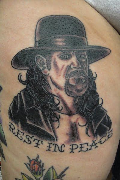 The undertaker has an incredible set of tattoos all over his body, whether it's on the back of his neck, lower abdomen, or more. Pin on SERIOUS INK