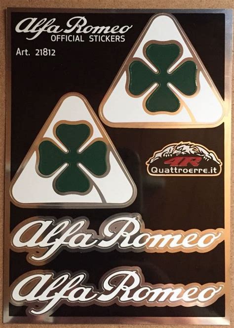 Alfa Romeo Sticker 4teilig Qv Schrift Kaufen Auf Ricardo