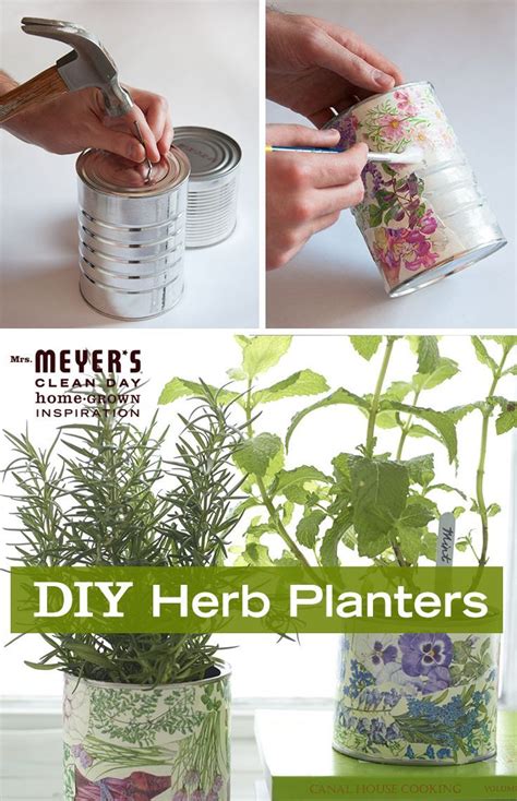 Use Tin Cans To Make A Happy Home For Fresh Herbs With