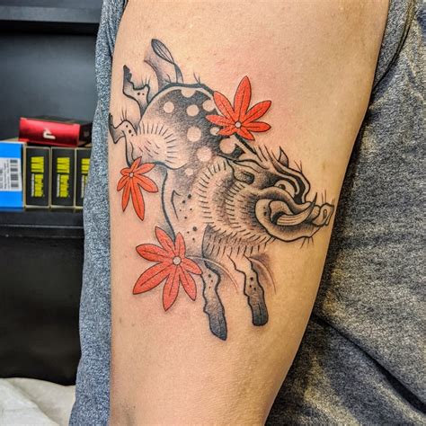 Wild Boar Tattoo For My Son Born Last Year Year Of The Pig By Ryota