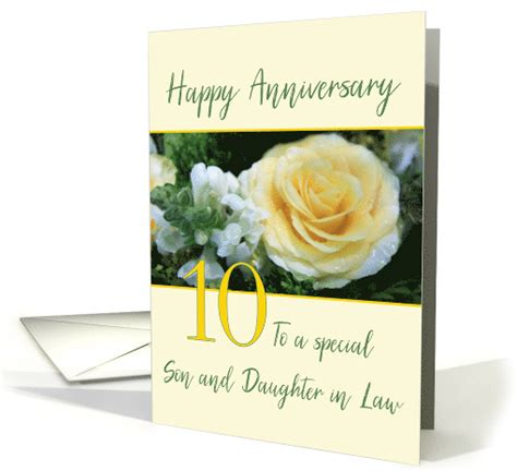 Ships from and sold by shopinc. Son and Daughter in Law 10th Wedding Anniversary Yellow ...