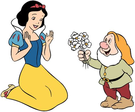 Snow White With Dwarfs Clip Art Disney Clip Art Galore