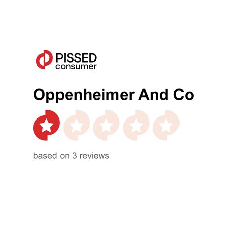 Oppenheimer And Co Reviews Pissed Consumer
