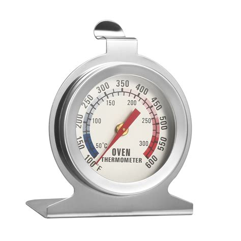 Oven Thermometer 100f 600f Stainless Steel Instant Read Temperature