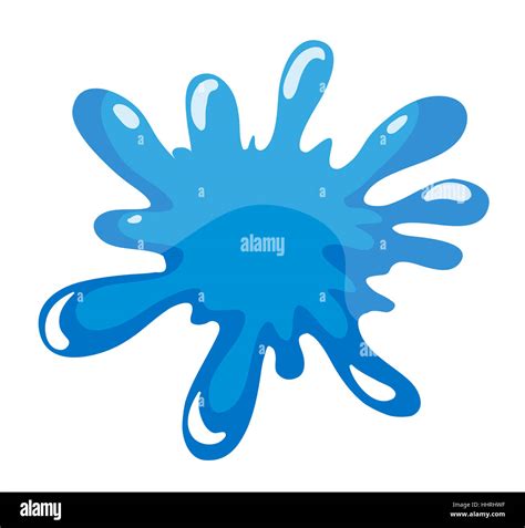 Illustration Of Blue Color Splash On A White Background Stock Photo Alamy
