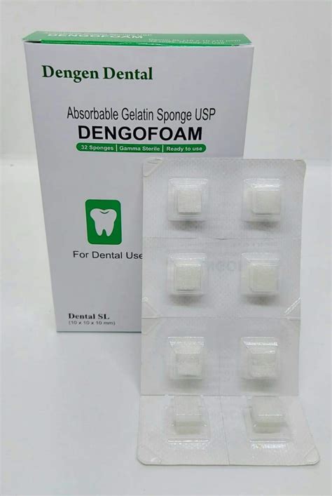 Dental Absorbable Sterile Hemostatic Gelatin Sponge 32pc Gelfoam