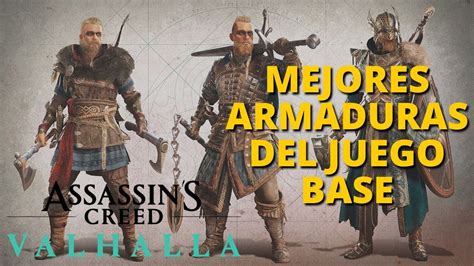 Top De MEJORES ARMADURAS Juego Base Assassins Creed Valhalla