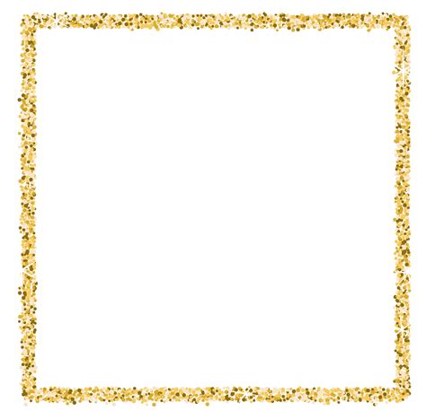 Gold Glitter Frame Png Transparent Png Creative Designs