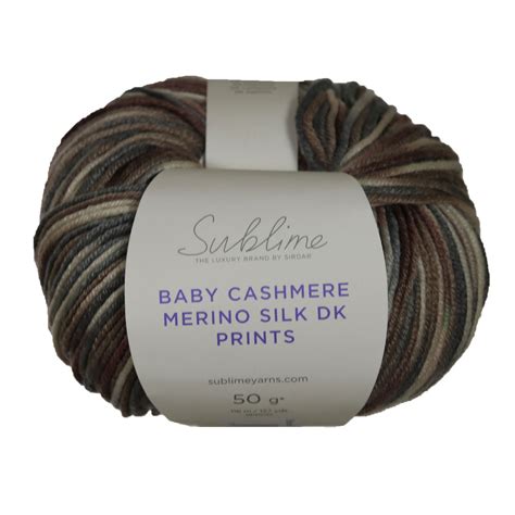 Sublime Baby Cashmere Merino Silk Dk Prints Yarn 588 Woodland Wonders