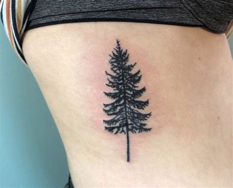 Pine Tree Tattoo Mini Tattoos Leg Tattoos Tattoos And Piercings