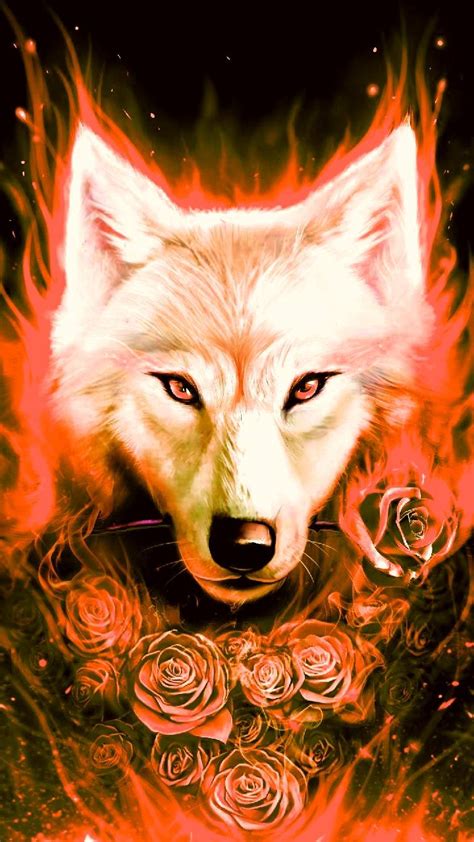 Wolf Fire Wallpapers Wallpaper Cave