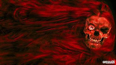 Skull Fire Wallpapers Head Skulls Skeleton Flaming