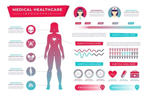 Free Vector Medical Infographic Gradient Style