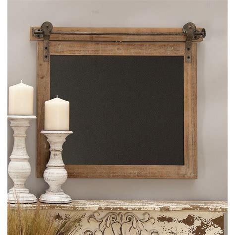 Cole And Grey Woodmetal Wall Mounted Chalkboard And Reviews Wayfair