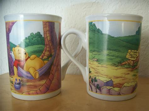 Disney Winnie The Pooh 4pc Coffeetea Mug Mugs Glasses